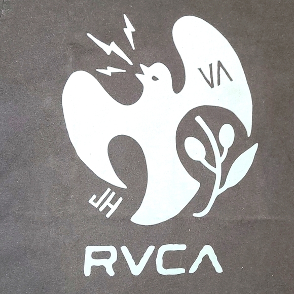 RCVA Brown Tee-Shirt with White Dove Design - Picture 2 of 4